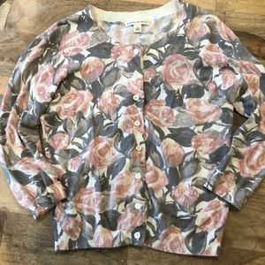 Pink and gray cardigan